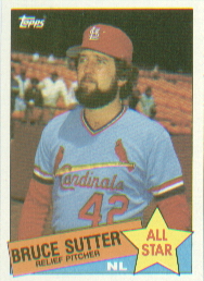 1985 Topps Baseball Cards      722     Bruce Sutter AS